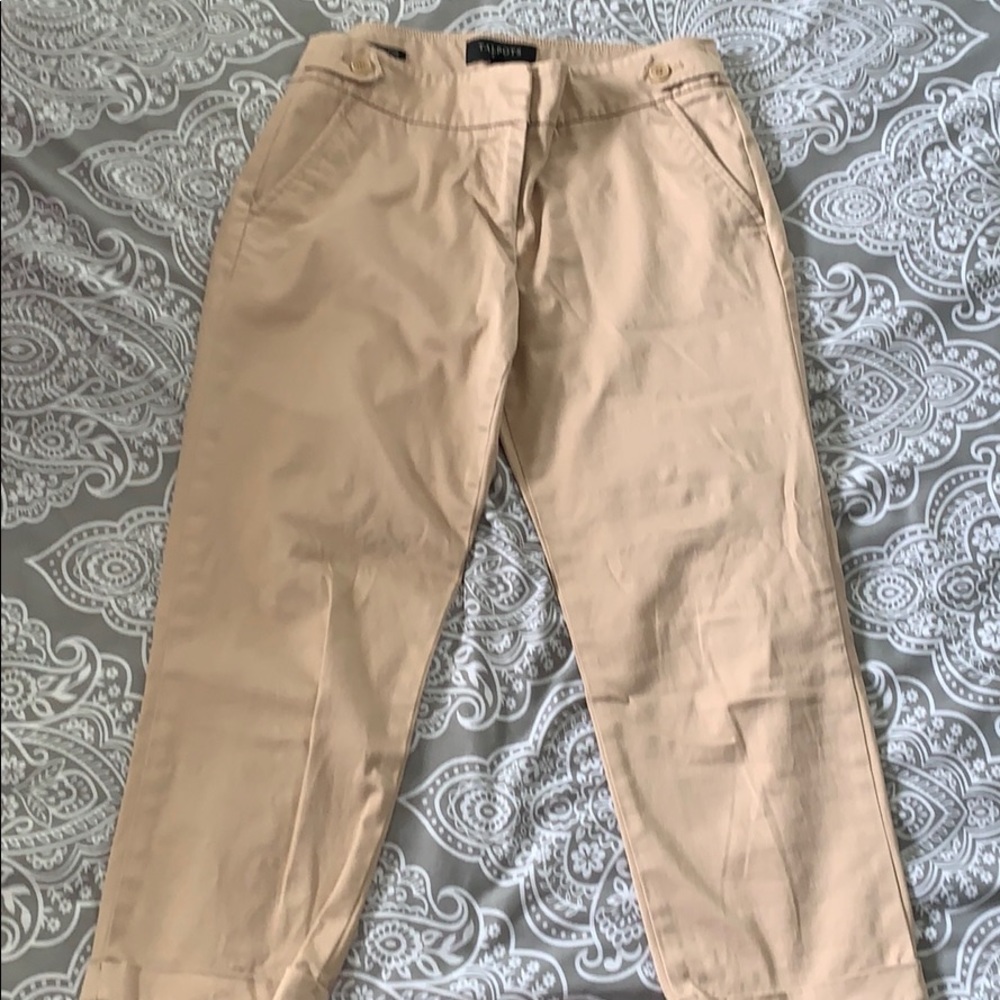 Khaki Capri Trousers